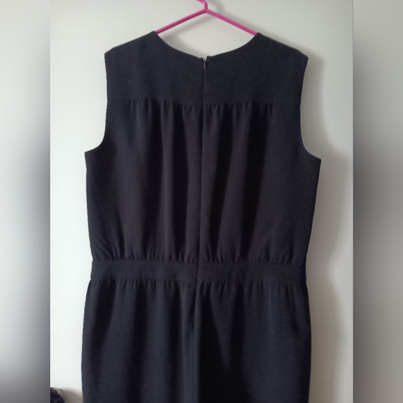 THEORY Shirred Jumpsuit Classic Crepe Black 12 - Picture 8 of 10